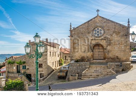 Church Matriz of Sao Salvador in the streets of Monsanto in Portugal