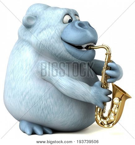 Fun yeti - 3D Illustration