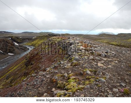 Waterfalls Cascade At River Skoga In Iceland