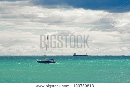 Nice marine on a Black Sea Crimea Ukraine.