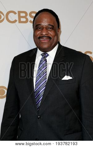 Sportscaster James Brown attends the 2015 CBS Upfront at The Tent at Lincoln Center on May 13, 2015 in New York City.