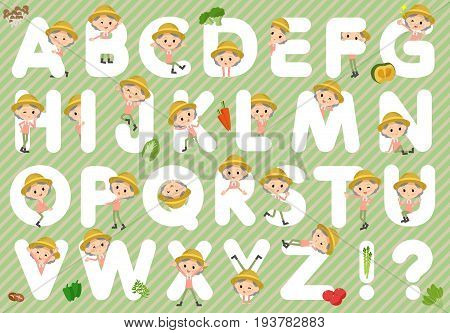 Farmer Worker Old Woman A To Z