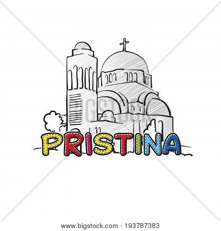 Pristina Beautiful Sketched Icon