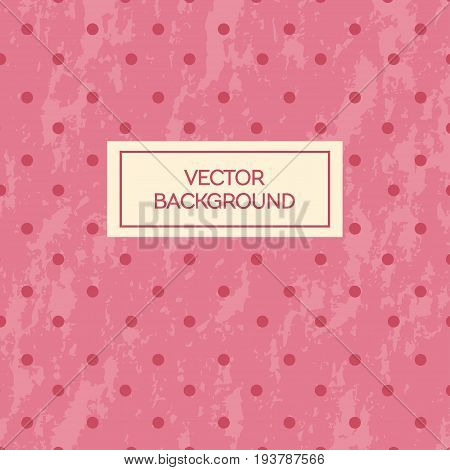 Polka dots grunge vintage texture pattern background