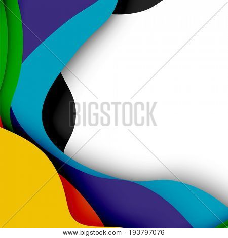 3d abstract background with cut shapes, business presentation, flyer template