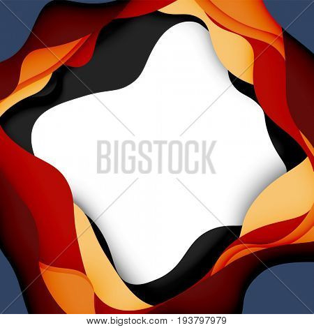 3d abstract background with cut shapes, business presentation, flyer template