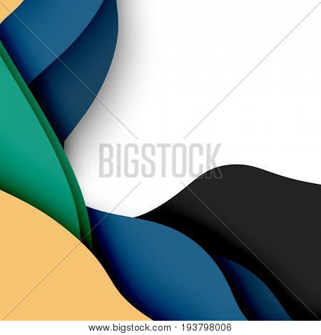 3d abstract background with cut shapes, business presentation, flyer template