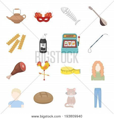 rest, restaurant, business and other  icon in cartoon style.illness, limiter, trousers, icons in set collection.