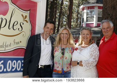 LOS ANGELES - JUL 1:  Dominique Zoida, Katherine Kelly Lang, Laure Kagan, Spencer Kagan at the 