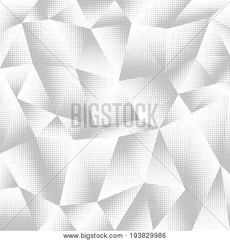 Abstract background of triangles and dots. Tints of geometric shapes. Texture of simple elements.