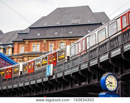 S Bahn (s Train) In Hamburg Hdr
