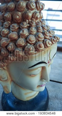 buddha head statue & Lord of Buddha statue background