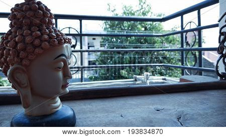 Lord of Buddha statue background out door