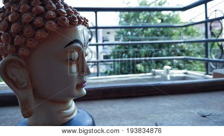 Lord of Buddha statue background out door