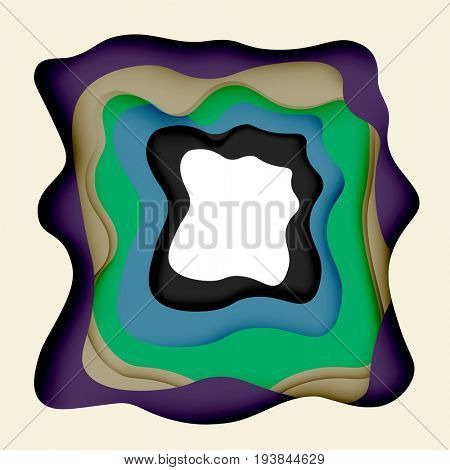 3d abstract background with cut shapes, business presentation, flyer template