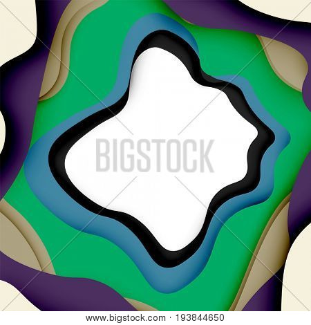 3d abstract background with cut shapes, business presentation, flyer template