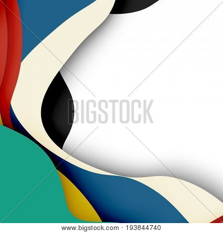 3d abstract background with cut shapes, business presentation, flyer template