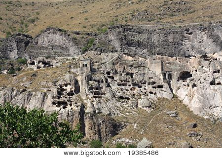 중세 동굴 도시/수도원 Vardzia, 조지아, Transcaucasus