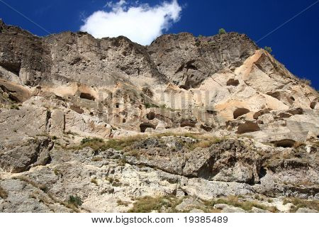 중세 동굴 도시/수도원 Vardzia, 조지아, Transcaucasus