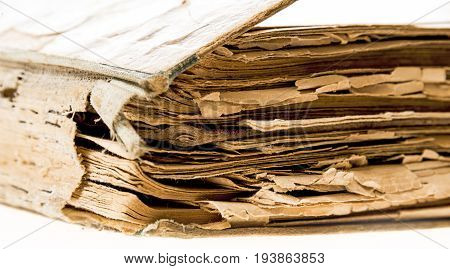 old book - old paper texture in detail
