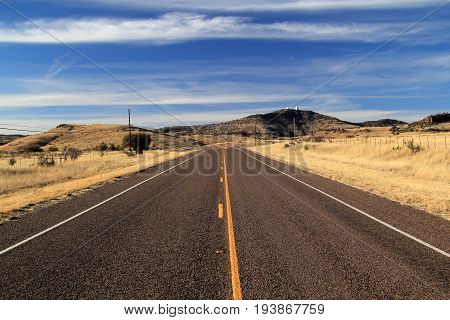 Scenic Landscape along Texas State Highway 118, American Southwest