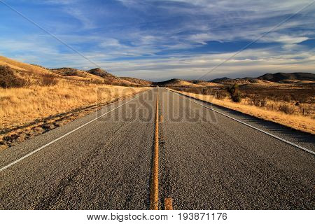 Scenic Landscape along Texas State Highway 118, American Southwest