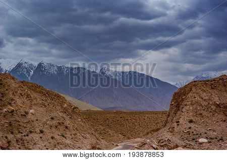 view from karakoram highway and valley, Karakoram, Pakistan