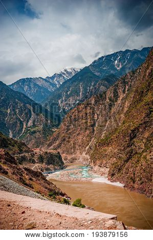 Kunhar river between Naran and Batakundi, Pakistan