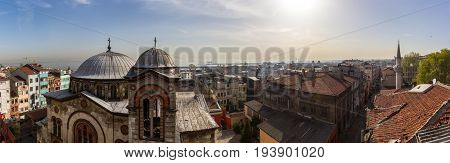 The Roofs Of Istanbul And The View Of The Yellow Sea