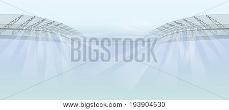 stadium projectors lights abstract vector background illustration