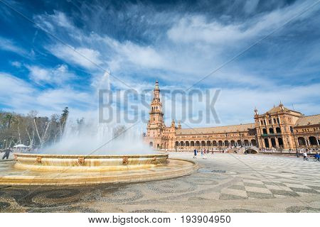 Plaza De España Seville, Andalucia, Spain