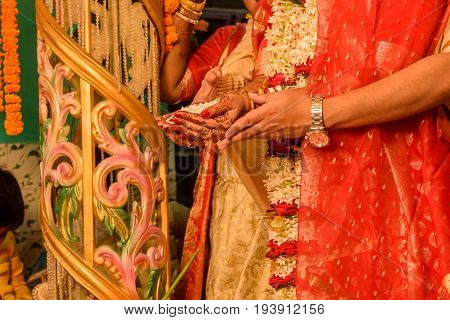 Indian Wedding Rituals of Indian hindu couple