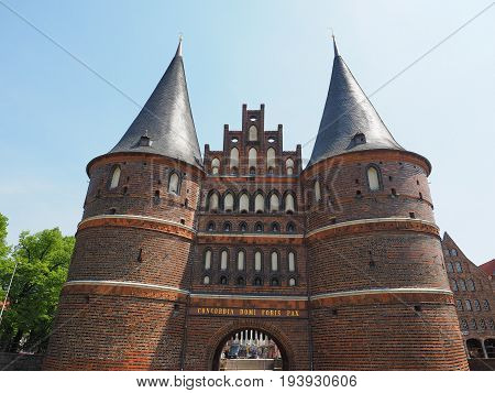 Holstentor (holsten Gate) In Luebeck