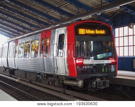 S Bahn (s Train) In Hamburg
