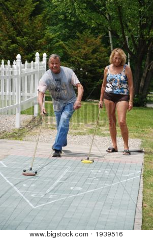 Pensioneret par - Shuffleboard
