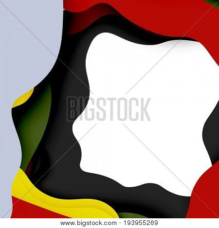 3d abstract background with cut shapes, business presentation, flyer template
