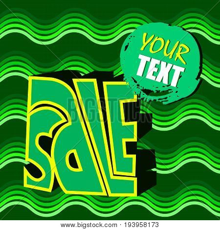 Sale banner design. Yellow special offer banner. Sale poster. Discount label. Discount tag. Promotion image.