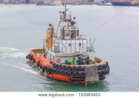 Tug boat company prepared to support every model. To leave the port.