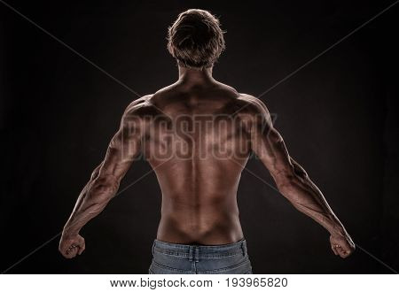 Strong Athletic Man Fitness Model