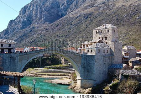 Old Bridge a Mostar in bosnia near croazia