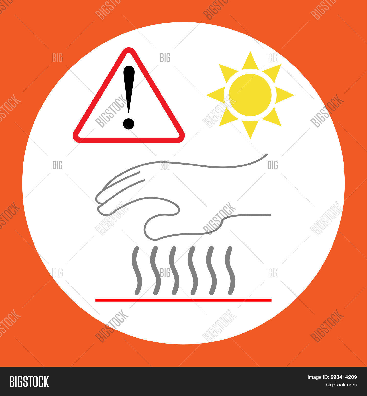 Hot Surface Symbol Image & Photo (Free Trial) | Bigstock