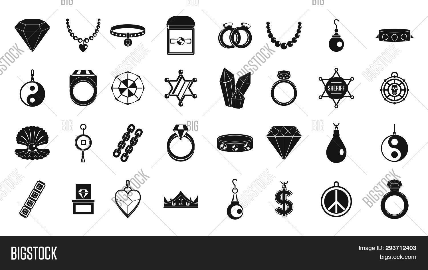 Jewelry Icon Set. Image & Photo (Free Trial) Bigstock