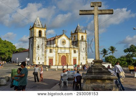 Colonial Se Church Dated From The 17Th Century In Baroque Style At Olinda On Brazil