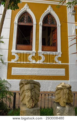 Olinda, Brazil - 27 January 2019: Detail Of A House At Olinda On Brazil