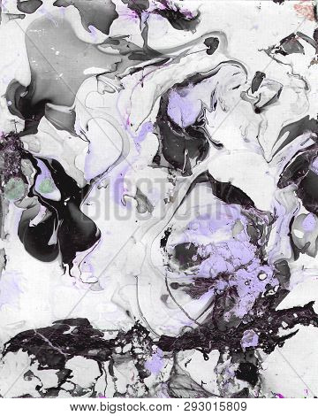 Hand Painted Black,white And Purple Abstract Background.disign For Background, Banner, Flaer,poster,