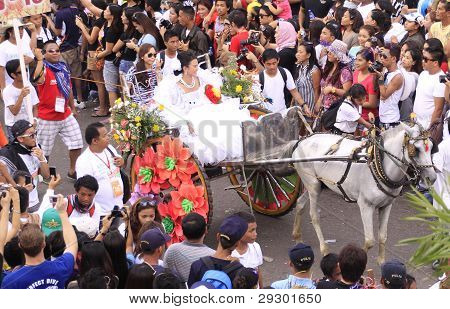 Sinulog Cebu Parade Filippinsk katolsk hengivne