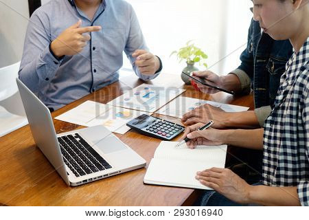 Businessman Work With Friend