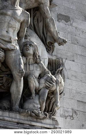 Triumphal Arch From The Champs Elysees, Sculptural Group