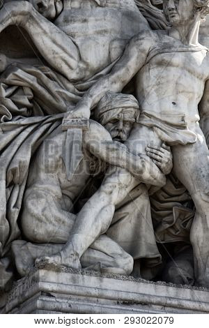 Triumphal Arch From The Champs Elysees, Sculptural Group