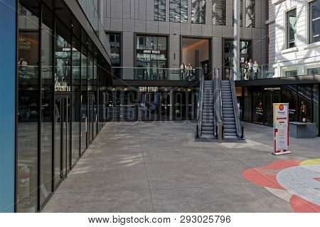 Lyon, France, March 24, 2019 : Formerly An Hospital, Grand Hotel-dieu Is Now A Fashionable Shopping 